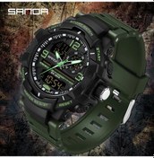 Resim Oldfriend Erkek Sanda Spor Saati Yesil Cok Fonksiyonlu Led Ekran Takvim Aydinlatmali Diğer 