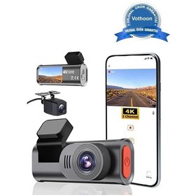 Resim Zenvia 4k Wifi Çift Kameralı Araç Kamerası Gece Görüşlü G-sensörlü Dash Cam 170 Derece Znv2026 