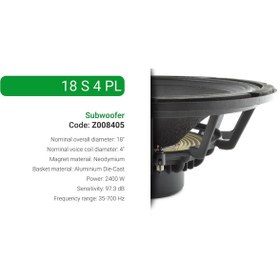 Resim Sıca 18 S 4 Pl Subwoofer 