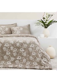Resim Taç Marlowe Organik Saten Çift Kişilik Nevresim Takımı Vizon 000000001000048650 Vizon 