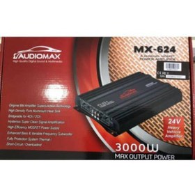 Resim Audiomax Mx-624 3000w 4 Kanal Oto Anfi 24v 