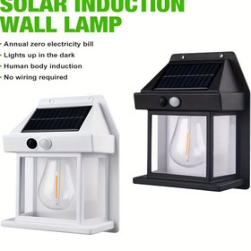Resim STAARICC 1 adet Güneş İndüksiyon Duvar Lambası - 3 Mod ve Hareket Sensörü ile Enerji Verimliliği Artırıcı Açık Bahçe Işığı, Kablosuz, Su Geçirmez IPX-4 Sınıfı, Villa ve Açık Dekor için İdeal, Açık Aydınlatma | Modern Duvar Lambası | Güneş Enerjili Lamba 