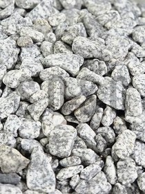 Resim SOSC Natural Granit Dekoratif Çakıl Taşı, Gri Beyaz, 1-2 cm, 1 Kg, Bahçe Peyzaj Saksı Akvaryum Teraryum için Dolomit Taş 