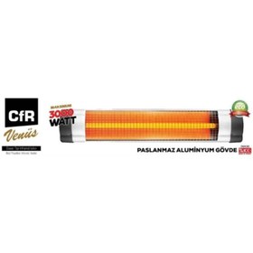 Resim PARANOYAK Cfr Infrared Isıtıcı Soba 3000w Duvar Tipi 