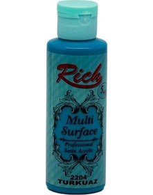 Resim Rich Akrilik Boya Multi Surface 120 Cc Turkuaz 120-2204 