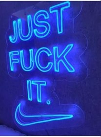 Resim F It Neon Led Tabela Neon Dekoratif Duvar Aydınlatması, just 