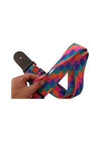 Resim Rj200-c5 Gitar Askısı Deluxe Guitar Strap Deri Başlıklı 2 Katlı 