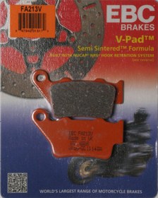 Resim 2021 Ktm 890 Duke Arka Fren Balatası Ebc Fa213V Yarı Sinterli KTM 890 Duke arka fren balatası EBC FA213V yarı sinterli balata
