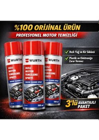 Resim Würth Hızlı Motor Temizleme Spreyi 500 Ml 3 Lü Paket Ürün 