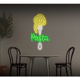 Resim Pasta Yazılı Ve Şekilli Neon Tabela Yeşil 