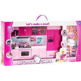 Resim My Little Chef Eklemli Bebekli 4 Lü Mutfak Seti Büyük Boy 