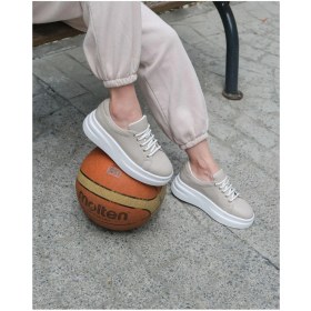 Resim Follini Kadın Deri Sneaker Vizon 