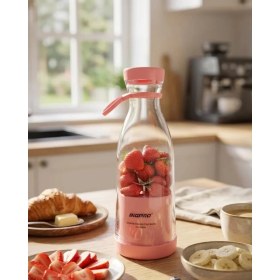 Resim Renas Store Kablosuz Taşınabilir Blender Smoothie Milkshake Hazırlama Tek Tuş Kullanım 