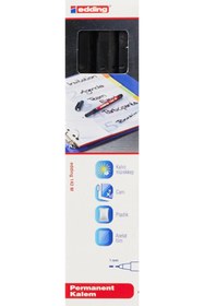 Resim STOREMAX trendvolt 142 M Permanent, Asetat, Siyah, 3'lü Set, 1 Mm Yuvarlak Uç trendyzip 1127289 
