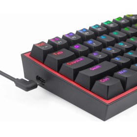 Resim Hype Store Redragon K617-RGB 16,8 Milyon Rgb Aydınlatma, Red Switch Fizz%60 Q Türkçe Kablolu Mekanik Klavyesi S 