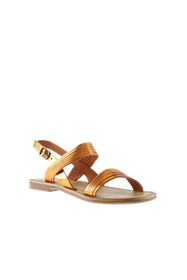 Resim Bueno Shoes Turuncu Parlak Deri Kadın Düz Sandalet 01wu3421 