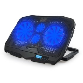 Resim Concord C-884 Hız Ayarlı Dijital Gösterge 4 Fan Kademeli Oyuncu Gaming Laptop Soğutucu Stand Cooler 