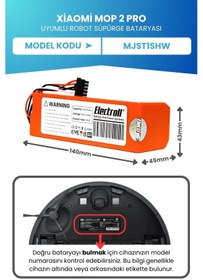 Resim Xiaomi Mop 2 Pro Batarya Mjst1shw 5200mah 