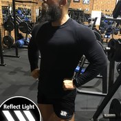 Resim Erkekler için Hızlı Kuruyan Atletik Şortlar - Yansıtıcı Çizgili, Nefes Alabilir & Dar Kesim Koşu, Jogging & Spor Salonu Antrenmanları için 