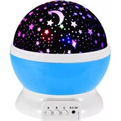 Resim Aubyhe Mavi Plastik Yıldız Gösterici Led Gece Lambası - Döner Renkli, Usb İle Çalışır, Pakedajında Kablosu Ve Kullanım Kılavuzu Dahil Pil Yok 