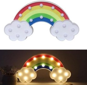 Resim Led Işıklı Gökkuşağı Gece Lambası 