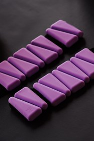 Resim 2 x 0,5 KG Üçgen Model Bilek Ağırlığı -Mor 