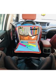 Resim Esta Rubon Çocuk Aktivite Çantası Her Arabaya Uyumlu Seyahat Faaliyet Çantası Tablet Bölmeli 