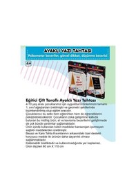 Resim Yazı Tahtası Çift Taraflı Ayaklı Mıknatıslı Yazı Tahtası Seti 110 X 60 Beyaz 