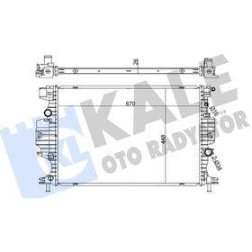 Resim KALE SU RADYATÖRÜ GALAXY 3 MONDEO 5 S-MAX 1,5/2,0 ECOBOOST 2,0TDCİ DG938005AC KALE 355895 