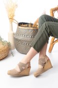 Resim Egepass HASIR DETAYLI DOLGU TOPUK ESPADRİL SANDALET 
