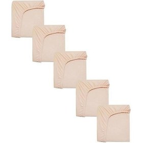 Resim 5 Adet 40 X 80 + 10 Cm Anne Yanı Lastikli Penye Kumaş Bebek Çarşafı-yavruağzı 