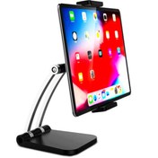 Resim TeknoExpress Masaüstü Için Ayarlanabilir Iphone Ipad Uyumlu Tablet Telefon Tutucu Stand Siyah 