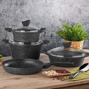 Resim Aryıldız Vesta 7 Parça Granit Tencere Seti Coldstone 