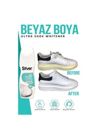 Resim Silver X3 Etkili Güçlendirilmiş Ultra Beyaz Spor Bez ve Kumaş Likit Ayakkabı Boyası 75 ML 
