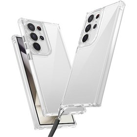 Resim Galaxy S24 Ultra Uyumlu Airbagli Takılabilir Askı Aparatlı Zore Snap Silikon Kapak-şeffaf Şeffaf 
