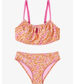 Resim Penti Pembe Genç Kız Safari Halter Bikini Takımı 