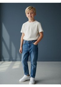 Resim Zekids Erkek Çocuk Denim Pantolon-16656 Renkli 