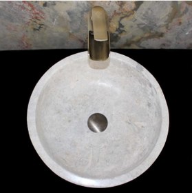 Resim SİPAHİMARBLE Gümüş Traverten Geniş Çanak 