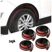 Resim Fastbuy Turcoshop11 Araç Çamurluk Kaş Şerit - 4 Adet Karbon Fiber, Siyah, Evrensel Uygulama 