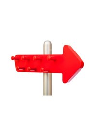 Resim Oneway Ahşap Askılık Kırmızı 