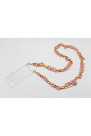 Resim Timya Gold Chain Telefon Askısı Pembe 