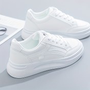 Resim Kızlar için Rahat ve Şık Platform Sneakerlar, Tüm Mevsimler İçin Kaymaz ve Dayanıklı Kaykay Ayakkabıları 
