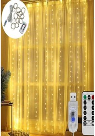 Resim 3x3 Perde Led Kumandalı Renkli 