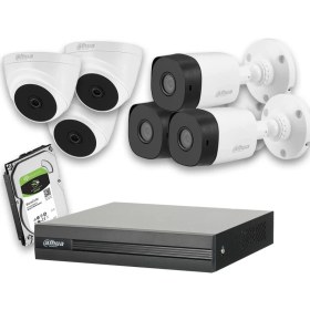 Resim Dahua 6 Kameralı 2mp 1080P Güvenlik Sistemleri + Full Set 