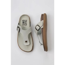 Resim Bueno Shoes Haki Nubuk Kadın Parmak Arası Terlik 01WS11002 01WS11002 