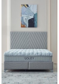 Resim Soley Napoly Full Ortopedik Paket Yaylı Hipersoft Yatak 