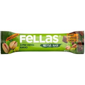 Resim FELLAS Antep Fıstığı Kakao Meyve Bar 40 Gr 