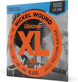 Resim DADDARIO EJ22 ELEKTRO GİTAR TEL SETİ, XL, NICKEL WOUND, JAZZ LIG 