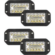 Resim Haashu 4pcs 12V 6 Inç Yıkama Iş Lambası 26 LED Süper Parlak Spot Işığı Farları (Yurt Dışından) 