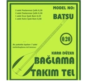 Resim Bağlama Aksesuar Tam Takım Tel 0.20 Batsu 